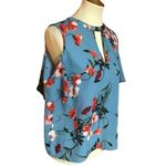 Japna Bright floral cold shoulder top Photo 1