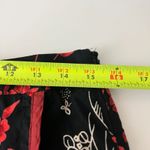 Y2K Butterfly Midi Skirt Womens Medium Tease Zen Asian Inspired Red Black Goth Photo 7