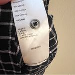 Anthropologie Maeve Sara Smocked Belted Tie-Waist Navy Plaid Shirt Dress XS Photo 6