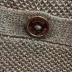 Ralph Lauren Lauren Metallic Gold Silk Blend Knit Button Down Cardigan Size XS Photo 7