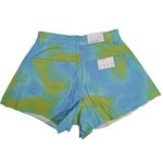 We Wore What Flare Bell Denim Shorts Tie Dye 26 NWT | Retro Stretch Cutoff Photo 2