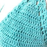 Bali Chic Blue crocheted bikini top Blue Size M Photo 4