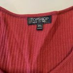 Topshop BROWN RIBBED CROP TOP Photo 4