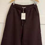 Everlane Luxe Fleece Wide-Leg Sweatpant in Dark Chocolate, Size Medium Photo 6