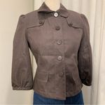 Sharagano Y2K Brown Button Up 3/4 sleeve Blazer Size Small Photo 10