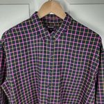 Madewell  Button Up Plaid Flannel Shirt Boxy Loose Fit Crop Top Blouse Size M Photo 4
