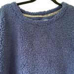 NWT Muk Luks Womens 2X Blue Sherpa Pullover Crew Neck Oversized Cozy Sweatshirt Size XXL Photo 4