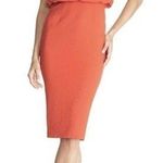 Dress the Population NWOT  Alondra V-Neck Blouson Pencil Midi Dress in Poppy Sz M Photo 0