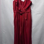 Three Floor  Rent the Runway Stripe one shoulder Margaux jumpsuit Sz 6 $360 Photo 5