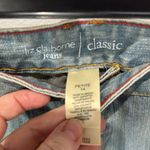 Liz Claiborne  Classic Denim Jean Shorts Cuffed Hem Pockets Petite‎ 14 NWT Photo 1