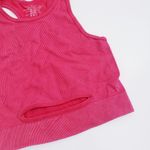 Free People  Ribbed Cropped Boho Racerback Tank Top Photo 2