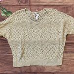 SO 3/$22🌞  Crochet Knit Short Sleeve Sweater Photo 1