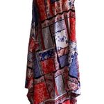 Slny Bandana-Print Handkerchief-Hem Dress Sleeveless V Neck MIDI Dress Photo 5