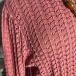 NWT Ryegrass Crocheted Knit Sweater Turtle Neck Long Sleeve Coquette Pink XXL Photo 5