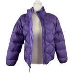 REI Quilted Floral Embroidered Puffer Jacket Purple Size Small Photo 7