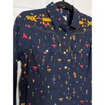 Ariat Real Dakota Snap Front Blue Western Shirt Small embroidered Details Photo 5