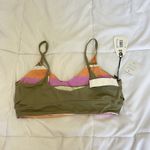 prAna  Swim Top Reversible Willow Falls Pool Beach Padded Comfortable Athletic M Photo 7