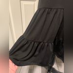 Alya  Oversized Flowy Black Top Photo 3