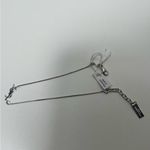 Saint Laurent YSL Cassandre Monogram Palladium Logo Charm Bracelet Silver Photo 6