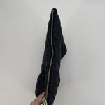 Kate Spade Navy Bow Quilted Large Cosmetic Pouch Bag Satin Blue Photo 4