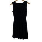 Dress the Population Cosmopolitan x  Dress Black Sparkle V Neck Flare Small New Photo 3
