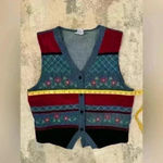 Women’s Napa Valley Denim Vest Blue Size L Photo 2