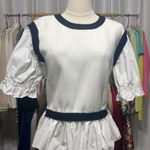 Anthropologie Layered Pop| Sweater Top - White/Black Photo 1