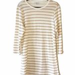 O'Neill O’Neill
Gold Stripe Long Tunic Sweatshirt XL Surfer Style Comfy Leisure New NWT Photo 0
