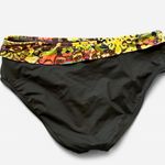 Catalina swim bottoms, black with yellow floral band Photo 1