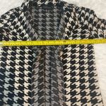 Premise  black white houndstooth sweater open cardigan suit jacket blazer small Photo 3