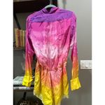Rococo Sand Ombre Long Sleeve Romper Pink Yellow Womens Size Medium Photo 5