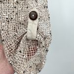 NEW Katie Todd Women Open Front Cardigan Fishnet Waterfall Sweater Gray medium Photo 2