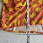 SheIn Womens Oranges Pattern Long Sleeve Button Down Shirt  Size S Orange-Yellow Photo 9