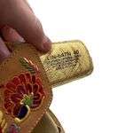 Alegria New  LIN-647N Embroidered Leather Wedge Slip Pink Floral Slide Sandal-40 Photo 5