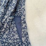 She & Sky Blue and White Boho Preppy V-Neck Flutter Sleeve Sundress Photo 2