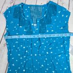 Daniel Rainn Teal Sleeveless Crochet Chest & Back Top Dandelion Fluff XS NWT Photo 6
