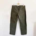 American Eagle AE  Stretch Corduroy '90s Straight Pant Army Olive Green Size 16 Photo 4