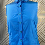 Adam Lippes  Adam Plus Eve Shirt Dress Sleeveless Mini Button Tie Blue Size 6‎ Photo 2