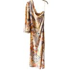 Anthropologie Mandira Wirk One-Shoulder Printed Maxi Dress Medium Photo 5