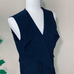 Calvin Klein Black Ruffle Open Vest Photo 5