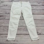 Madewell  Tall 10" High-Rise Skinny Jeans in Pure White Step-Hem Edition 34 Tall Photo 1