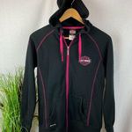Harley Davidson Marion IL Black & Pink Zip Up Hoodie Jacket M Photo 6