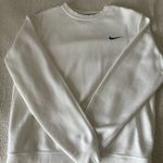 Nike White Crew Neck Sweatshirt Photo 0