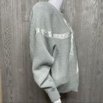 Adolfo Vintage  collection knit lace bow beaded applique sweater meduim Photo 2