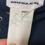 Vintage Mugler Pullover High Waist Wide Leg Pants Blue Womens 38 Size 2 Photo 9