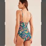 Boden NEW Multicolor Paisley Pineapple Swimsuit Size 32C Photo 3