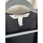 H&M Loves Coachella Collab Flowy Black Kimono Duster Cardigan Pompom Women Small Photo 2