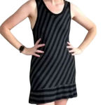 CAbi  #3630 Align Tank-Black and Gray Stripe Size‎ Small Soft Stretch Photo 0
