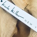 Nicole Miller  Linen Pant Women L Tan Cargo Crop Wide Leg Coastal Gorpcore Beach Photo 9