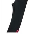 Adidas black cropped leggings classic stripes work out wear athletic apparel Gym Photo 2